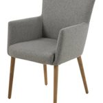 AC Design Furniture 0000055606 Armstuhl Ulrik, 57 x 61 x 87 cm, Sitz, Rücken Stoff, Gestell aus Holz Eiche, Ölbehandelt, hellgrau AC Design Furniture 0000055606 Armstuhl Ulrik, 57 x 61 x 87 cm, Sitz, Rücken Stoff, Gestell aus Holz Eiche, Ölbehandelt, hellgrau