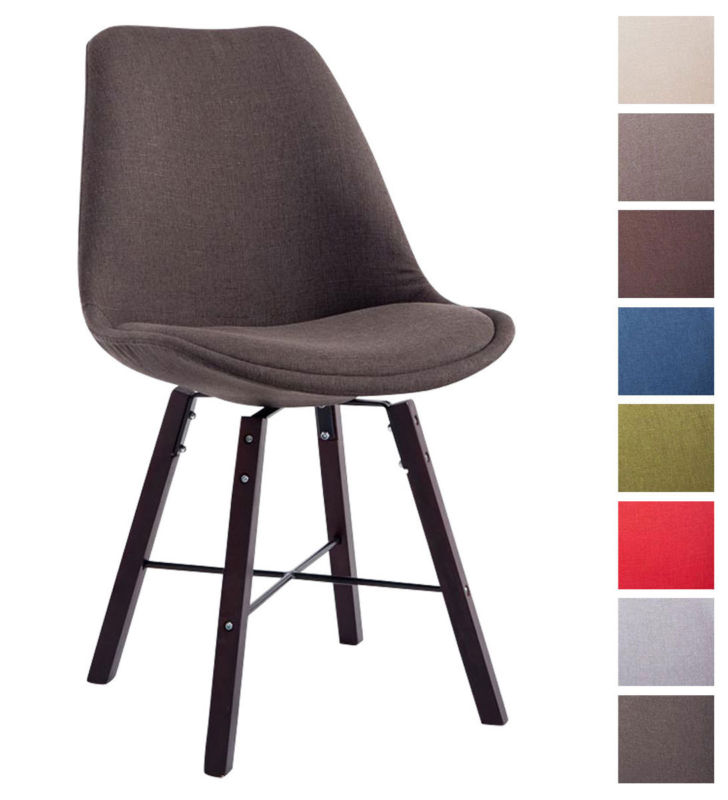 Besucherstuhl Laffont Stoff Cappuccino Holz Esszimmerstuhl Retro Stuhl Lehnstuhl Besucherstuhl Laffont Stoff Cappuccino Holz Esszimmerstuhl Retro Stuhl Lehnstuhl