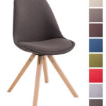 Besucherstuhl Toulouse Stoff Natura Square Retro Stuhl Esszimmerstuhl Loft Chair