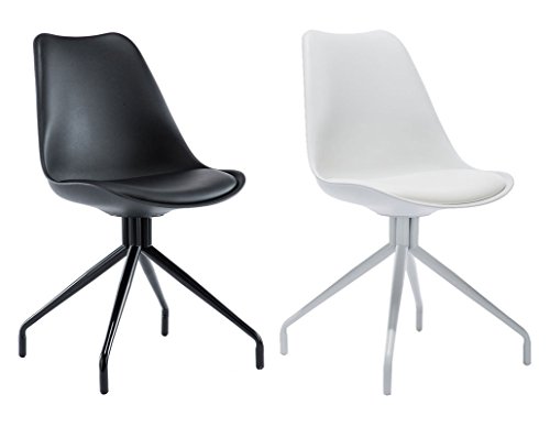 CLP Wartezimmer-Stuhl SPIDER, exklusives Design, Materialmix aus Kunststoff, Kunstleder und Metall schwarz/schwarz CLP Wartezimmer-Stuhl SPIDER, exklusives Design, Materialmix aus Kunststoff, Kunstleder und Metall schwarz/schwarz