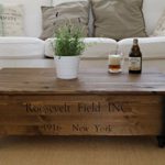 Uncle Joe´s Couchtisch XL "Whisky" Truhentisch Truhe im Vintage shabby chic Style aus Massiv-Holz in braun mit Stauraum und Deckel Holzkiste Beistelltisch Landhaus Wohnzimmertisch Holztisch nussbaum