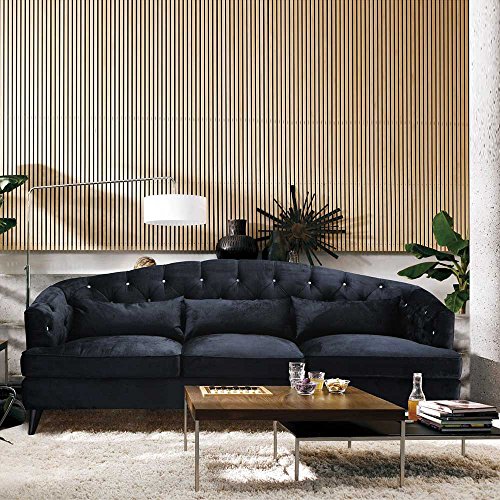 Designer Sofa im Retro Design Anthrazit Pharao24