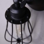 E27 Vintage Wandleuchte Industrie Metall Käfig Industrielampe Retrolampe DE
