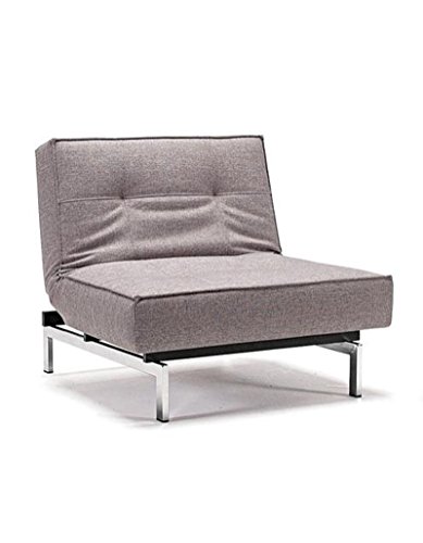 Innovation - Splitback Sessel - weiß - Kunstleder - Chrom - Per Weiss - Design - Sessel