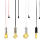 KINGSO Edison Modern Hängelampe Vintage Metall Pendelleuchte Kronleuchte DIY Lampe mit E27 Lampenfassung,Stecker,Schalter und Zertifikat