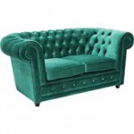 Kare Design – Sofa 2 Sitzer Needlestripe grün Oxford