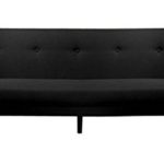 Kasper-Wohndesign KA109897 Sofa, schwarz, 210 x 125 x 75 cm