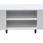 massivum Lowboard Wakefield 140x45x40 cm MDF weiß lackiert