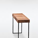 Modern Designer Vintage Beistelltisch Weak braun Tisch aus Metall 80 x 60 x 30 von roomeo24®
