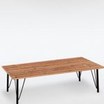 Modern Vintage Tisch Utah braun Tisch Massivholz 130 x 36 x 70