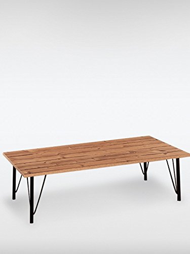 Modern Vintage Tisch Utah braun Tisch Massivholz 130 x 36 x 70