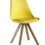 P & N Homewares® Sofia Eiffelturm inspiriert Stuhl aus Kunststoff Retro Weiß Schwarz Grau Rot Gelb Pink Grün Blau Retro gelb