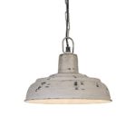 QAZQA Art Deco / Industrie / Industrial / Klassisch / Antik / Landhaus / Vintage / Rustikal / Retro / Pendelleuchte / Pendellampe / Hängelampe / Lampe / Leuchte Barun verwittert grau / Innenbeleuchtun