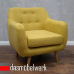 Sessel Couch Lounge Sitzmöbel Polstermöbel Retro Sofa Landhausstil Sofas 01 Senf