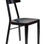 Tenzo 0627-824 Dina 2-er Set Designer Stühle, Metall, schwarz, 55 x 38 x 83,5 cm