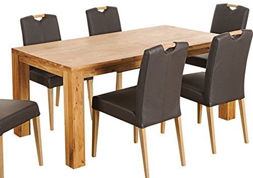 Tisch Esstisch 'Flensburg' 160x90cm Wildeiche massiv Holz geölt