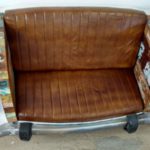Vintage Couch Shabby Chic Retro Sofa Sitzbank Bank Taxi Auto Industrie Design