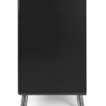 Tenzo 4933-024 Cobra Designer Sideboard, 73 x 163 x 43 cm, MDF lackiert, schwarz