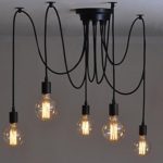 E27 Creative Edison Kronleuchter Antique DIY Kronleuchter 5 Köpfe Lampen Vintage Industrial Deckenleuchte Pendelleuchte Leuchte Retro Industrial Dining Hall Schlafzimmer Hotel Home Lighting Zubehör E27 Creative Edison Kronleuchter Antique DIY Kronleuchter 5 Köpfe Lampen Vintage Industrial Deckenleuchte Pendelleuchte Leuchte Retro Industrial Dining Hall Schlafzimmer Hotel Home Lighting Zubehör