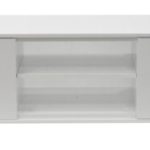 Tenzo 8433-001 Step - Designer TV-Bank weiß, MDF lackiert matt, Griffe und Füße aus Metall, 47 x 161 x 44 cm