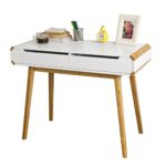 SoBuy® Schreibtisch(100x45x77cm), Computertisch, Kinderschreibtisch mit Schubladen, weiß, FWT19-WN