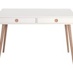Steens Furniture Schreibtisch Soft Line, 76 x 114 x 57 cm, MDF weiß lackiert