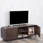 TV-Board Lowboard RAJENDRA in Natur-S aus Recycled Wood Retro Fernsehtisch 160cm
