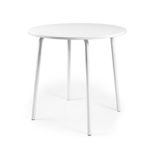 Tenzo 0609-001 Lolly Designer Tisch Holz, weiß, 90 x 90 x 76 cm