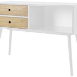 Tenzo 1362-001 Page Sideboard, Holz, weiß, 99,5 x 38 x 70,5 cm