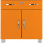 Tenzo 5127-017 Malibu - Designer Kommode 92 x 86 x 41 cm, MDF lackiert, orange