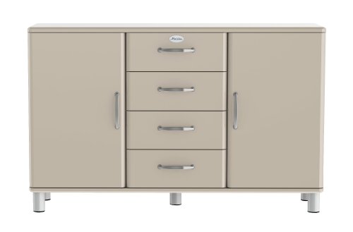 Tenzo 5236-083 Malibu, Designer Sideboard, 92 x 146 x 41 cm, MDF lackiert, warm grey
