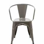 1x Esszimmerstuhl Grau Industrie Design Stuhl aus METALL EISEN Küchenstuhl stapelbar Vintage robust & zeitlos DH0737 1x Esszimmerstuhl Grau Industrie Design Stuhl aus METALL EISEN Küchenstuhl stapelbar Vintage robust & zeitlos DH0737