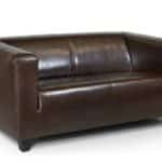 B-famous 2-Sitzer Sofa Kuba 149 x 88 cm, Kunstleder, braun