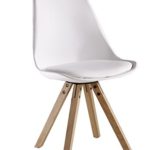 P & N Homewares® Sofia Eiffelturm inspiriert Stuhl aus Kunststoff Retro Weiß Schwarz Grau Rot Gelb Pink Grün Blau Retro weiß