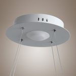 KJLARS Modern Pendelleuchte Hängelampe LED-60cm Ring Hängeleuchte Pendellampe Höhenverstellbar Pendellänge maximum 150 cm Deckenleuchte für Wohnzimmer Schlafzimmer Esszimmer