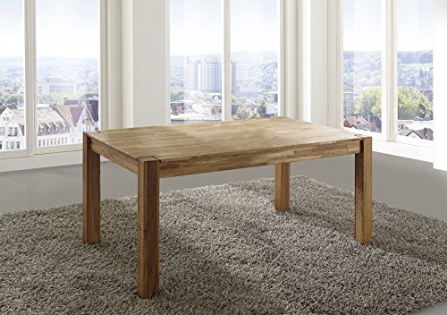 SAM® Esszimmer-Tisch Egon, 120 x 80 cm, aus Wildeiche, Küchentisch geölt, massiv & pflegeleicht, Esstisch, Unikat