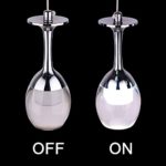 KJLARS 3W X 3 Weinglas LED Pendelleuchte Hängelampe für Wohnzimmer- Bar Salon Esszimmer kühlweiß Leuchtmittel Hängeleuchte