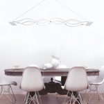 KJLARS LED Pendelleuchte esstisch Hängelampe Wohnzimmer Küche LED-Pendellampe Moderne Aluminium Hängeleuchte, höhenverstellbar, Pendellänge maximum 120cm (Dimmbar)