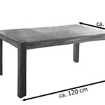 SAM® Esszimmer-Tisch Egon, 120 x 80 cm, aus Wildeiche, Küchentisch geölt, massiv & pflegeleicht, Esstisch, Unikat