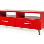 Tenzo 4942-028 Cobra Designer TV-Bank, MDF lackiert, 46 x 118 x 43 cm, rot