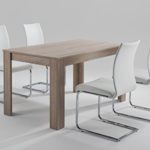 Cavadore Tisch Nick / Moderner Esstisch gefertigt aus Melamin Sonoma Eiche / Resistent gegen Schmutz / 120 x 80 x 75 cm (L x B x H)