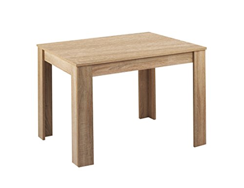 Cavadore Tisch Nick / Moderner Esstisch gefertigt aus Melamin Sonoma Eiche / Resistent gegen Schmutz / 120 x 80 x 75 cm (L x B x H)