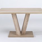 Cavadore Tisch "David" / Moderner Tisch in Eichenholz Optik / Resistent gegen Schmutz / 160cm x 90cm x 75cm (BxHxT)