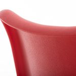 Stuhl Pegleg Square weiß rot