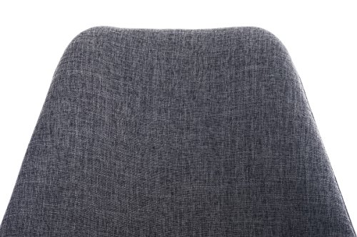 Stuhl Pegleg Stoff Rund schwarz hellgrau Stuhl Pegleg Stoff Rund schwarz hellgrau