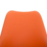 Stuhl Pegleg Rund schwarz orange