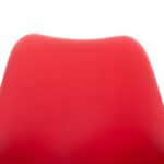Stuhl Pegleg Square weiß rot