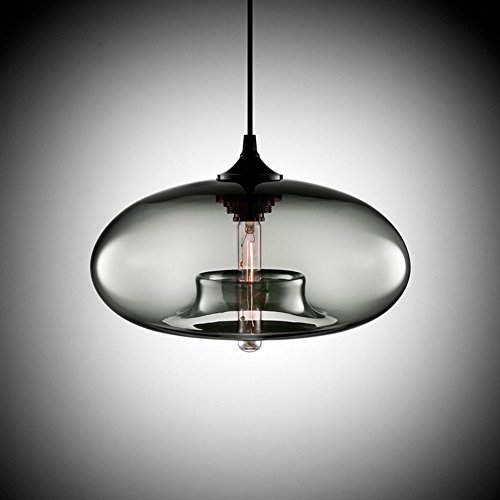 Cozyle Moderne Design-Anhänger-hängendes Licht Glas Schatten Grau