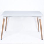 P & N Homewares® Eiffelturm inspiriert Eiffel Retro Design Holz Tisch für Büro Lounge Küche - weiß