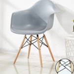 P & N Homewares® Romano Da Moda Wanne Stuhl Kunststoff Retro Esszimmer Stühle weiß schwarz grau rot gelb grün